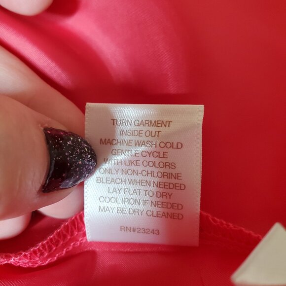 Eva Mendes Embroidered Lace Hot Pink A-Line Dress Sz 10 - Picture 8 of 10